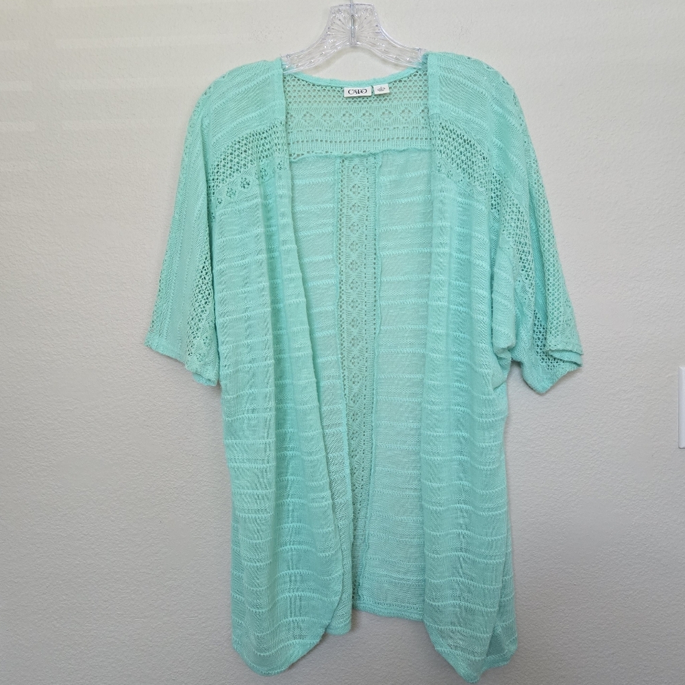 Cato Lace Open Kimono Bikini Cover Up Size Small